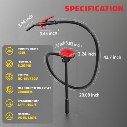 Cordless Fuel Transfer Pump Compatible